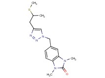 1,3-dimethyl-5-({4-[2-(methylthio)propyl]-1H-1,2,3-triazol-1-yl}methyl)-1,3-dihydro-2H-benzimidazol-2-one