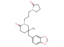 5-(1,3-benzodioxol-5-ylmethyl)-5-methyl-1-[3-(2-oxopyrrolidin-1-yl)propyl]piperidin-2-one