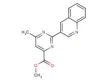 methyl 6-methyl-2-(3-quinolinyl)-4-pyrimidinecarboxylate