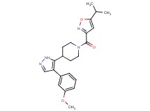 1-[(5-isopropylisoxazol-3-yl)carbonyl]-4-[4-(3-methoxyphenyl)-1H-pyrazol-5-yl]piperidine
