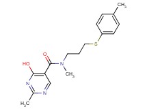 4-hydroxy-N,2-dimethyl-N-{3-[(4-methylphenyl)thio]propyl}pyrimidine-5-carboxamide
