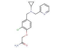 2-(2-chloro-4-{[cyclopropyl(pyridin-2-ylmethyl)amino]methyl}phenoxy)acetamide