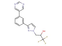 1,1,1-trifluoro-3-{3-[3-(5-pyrimidinyl)phenyl]-1H-pyrazol-1-yl}-2-propanol