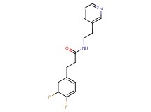3-(3,4-difluorophenyl)-N-(2-pyridin-3-ylethyl)propanamide