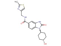1-(trans-4-hydroxycyclohexyl)-N-[(2-methyl-1,3-thiazol-4-yl)methyl]-2-oxo-2,3-dihydro-1H-benzimidazole-5-carboxamide