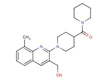 {8-methyl-2-[4-(1-piperidinylcarbonyl)-1-piperidinyl]-3-quinolinyl}methanol