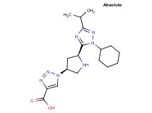 1-[(3S,5S)-5-(1-cyclohexyl-3-isopropyl-1H-1,2,4-triazol-5-yl)pyrrolidin-3-yl]-1H-1,2,3-triazole-4-carboxylic acid