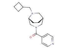 (1R*,5R*)-6-(cyclobutylmethyl)-3-isonicotinoyl-3,6-diazabicyclo[3.2.2]nonane
