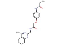 N-[4-(2-{[(4-methyl-5,6,7,8-tetrahydroquinazolin-2-yl)methyl]amino}-2-oxoethoxy)phenyl]propanamide