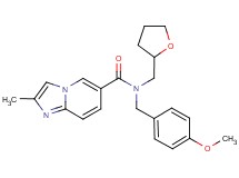 N-(4-methoxybenzyl)-2-methyl-N-(tetrahydrofuran-2-ylmethyl)imidazo[1,2-a]pyridine-6-carboxamide