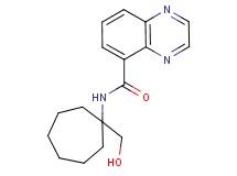 N-[1-(hydroxymethyl)cycloheptyl]quinoxaline-5-carboxamide