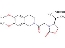 (4S)-3-[2-(6,7-dimethoxy-3,4-dihydroisoquinolin-2(1H)-yl)-2-oxoethyl]-4-isopropyl-1,3-oxazolidin-2-one
