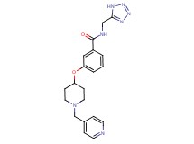 3-{[1-(pyridin-4-ylmethyl)piperidin-4-yl]oxy}-N-(1H-tetrazol-5-ylmethyl)benzamide