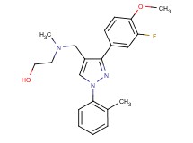 2-[{[3-(3-fluoro-4-methoxyphenyl)-1-(2-methylphenyl)-1H-pyrazol-4-yl]methyl}(methyl)amino]ethanol