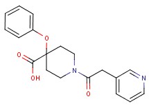4-phenoxy-1-(pyridin-3-ylacetyl)piperidine-4-carboxylic acid