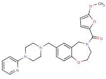 4-(5-methoxy-2-furoyl)-7-{[4-(2-pyridinyl)-1-piperazinyl]methyl}-2,3,4,5-tetrahydro-1,4-benzoxazepine