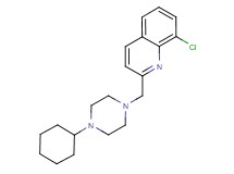 8-chloro-2-[(4-cyclohexylpiperazin-1-yl)methyl]quinoline
