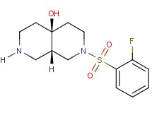 (4aS*,8aS*)-2-[(2-fluorophenyl)sulfonyl]octahydro-2,7-naphthyridin-4a(2H)-ol