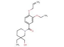 {1-[4-(allyloxy)-3-ethoxybenzoyl]-3-ethylpiperidin-3-yl}methanol