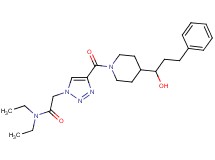 N,N-diethyl-2-(4-{[4-(1-hydroxy-3-phenylpropyl)-1-piperidinyl]carbonyl}-1H-1,2,3-triazol-1-yl)acetamide