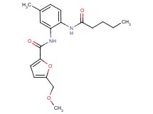5-(methoxymethyl)-N-[5-methyl-2-(pentanoylamino)phenyl]-2-furamide