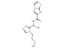 N-{1-[4-(2-methoxyethyl)-4H-1,2,4-triazol-3-yl]ethyl}imidazo[2,1-b][1,3]thiazole-6-carboxamide