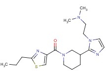 N,N-dimethyl-2-(2-{1-[(2-propyl-1,3-thiazol-4-yl)carbonyl]piperidin-3-yl}-1H-imidazol-1-yl)ethanamine