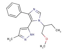 5-{1-[1-(methoxymethyl)propyl]-4-phenyl-1H-imidazol-5-yl}-3-methyl-1H-pyrazole