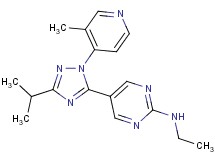 N-ethyl-5-[3-isopropyl-1-(3-methylpyridin-4-yl)-1H-1,2,4-triazol-5-yl]pyrimidin-2-amine