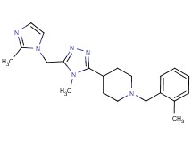 1-(2-methylbenzyl)-4-{4-methyl-5-[(2-methyl-1H-imidazol-1-yl)methyl]-4H-1,2,4-triazol-3-yl}piperidine