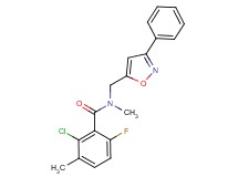 2-chloro-6-fluoro-N,3-dimethyl-N-[(3-phenyl-5-isoxazolyl)methyl]benzamide