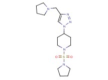 4-[4-(pyrrolidin-1-ylmethyl)-1H-1,2,3-triazol-1-yl]-1-(pyrrolidin-1-ylsulfonyl)piperidine