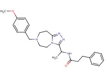 N-{1-[7-(4-methoxybenzyl)-6,7,8,9-tetrahydro-5H-[1,2,4]triazolo[4,3-d][1,4]diazepin-3-yl]ethyl}-3-phenylpropanamide