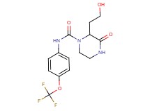 2-(2-hydroxyethyl)-3-oxo-N-[4-(trifluoromethoxy)phenyl]piperazine-1-carboxamide