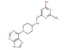 2-methyl-6-({[1-(9H-purin-6-yl)piperidin-4-yl]amino}methyl)pyrimidin-4-ol
