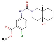 methyl 2-chloro-5-({[(4aS*,8aS*)-4a-hydroxyoctahydroisoquinolin-2(1H)-yl]carbonyl}amino)benzoate