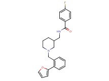 4-fluoro-N-({1-[2-(2-furyl)benzyl]-3-piperidinyl}methyl)benzamide
