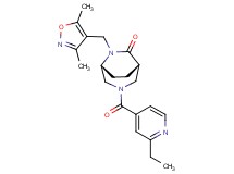 (1S*,5R*)-6-[(3,5-dimethylisoxazol-4-yl)methyl]-3-(2-ethylisonicotinoyl)-3,6-diazabicyclo[3.2.2]nonan-7-one