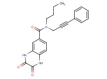 N-butyl-2,3-dioxo-N-(3-phenylprop-2-yn-1-yl)-1,2,3,4-tetrahydroquinoxaline-6-carboxamide