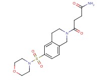 4-[6-(morpholin-4-ylsulfonyl)-3,4-dihydroisoquinolin-2(1H)-yl]-4-oxobutanamide
