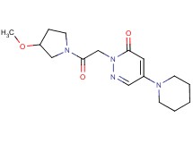 2-[2-(3-methoxypyrrolidin-1-yl)-2-oxoethyl]-5-piperidin-1-ylpyridazin-3(2H)-one