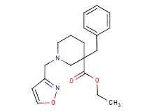 ethyl 3-benzyl-1-(3-isoxazolylmethyl)-3-piperidinecarboxylate