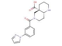 (4aS*,8aR*)-6-[3-(1H-pyrazol-1-yl)benzoyl]octahydro-1,6-naphthyridine-4a(2H)-carboxylic acid