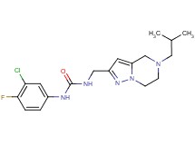 N-(3-chloro-4-fluorophenyl)-N'-[(5-isobutyl-4,5,6,7-tetrahydropyrazolo[1,5-a]pyrazin-2-yl)methyl]urea