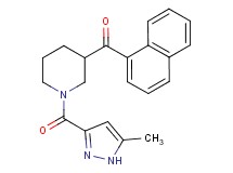 {1-[(5-methyl-1H-pyrazol-3-yl)carbonyl]-3-piperidinyl}(1-naphthyl)methanone
