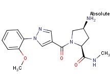 (2S,4S)-4-amino-1-{[1-(2-methoxyphenyl)-1H-pyrazol-4-yl]carbonyl}-N-methylpyrrolidine-2-carboxamide