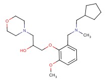 1-(2-{[(cyclopentylmethyl)(methyl)amino]methyl}-6-methoxyphenoxy)-3-morpholin-4-ylpropan-2-ol