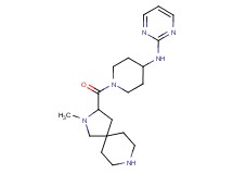 N-{1-[(2-methyl-2,8-diazaspiro[4.5]dec-3-yl)carbonyl]-4-piperidinyl}-2-pyrimidinamine