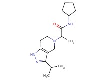 N-cyclopentyl-2-(3-isopropyl-1,4,6,7-tetrahydro-5H-pyrazolo[4,3-c]pyridin-5-yl)propanamide
