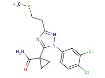 1-{1-(3,4-dichlorophenyl)-3-[2-(methylthio)ethyl]-1H-1,2,4-triazol-5-yl}cyclopropanecarboxamide